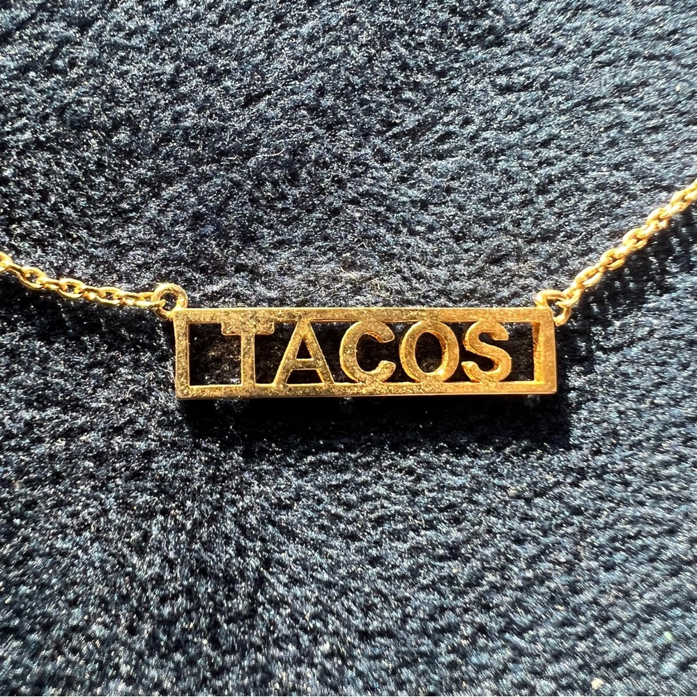 “Tacos” necklace